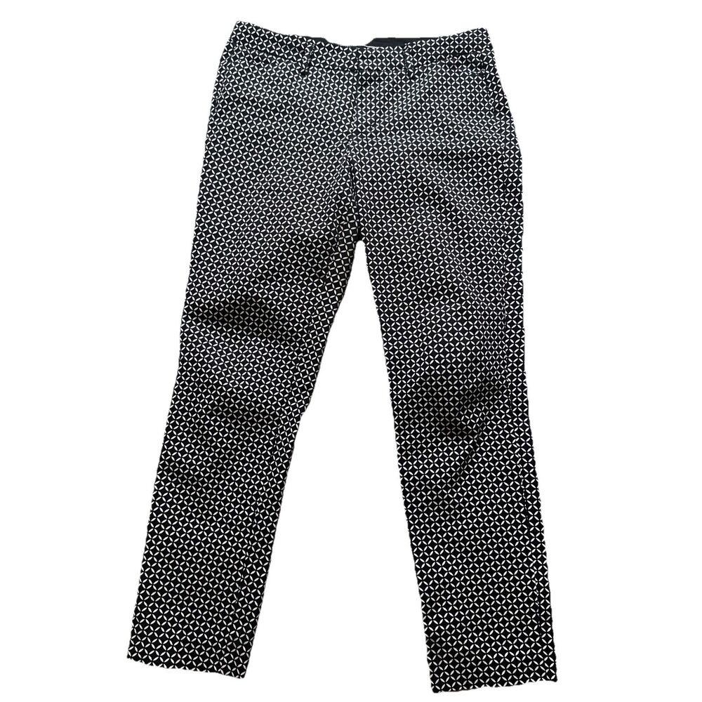 a.n.a A New Approach Black and White Geometric Patterned Pants Sz: 10Tall